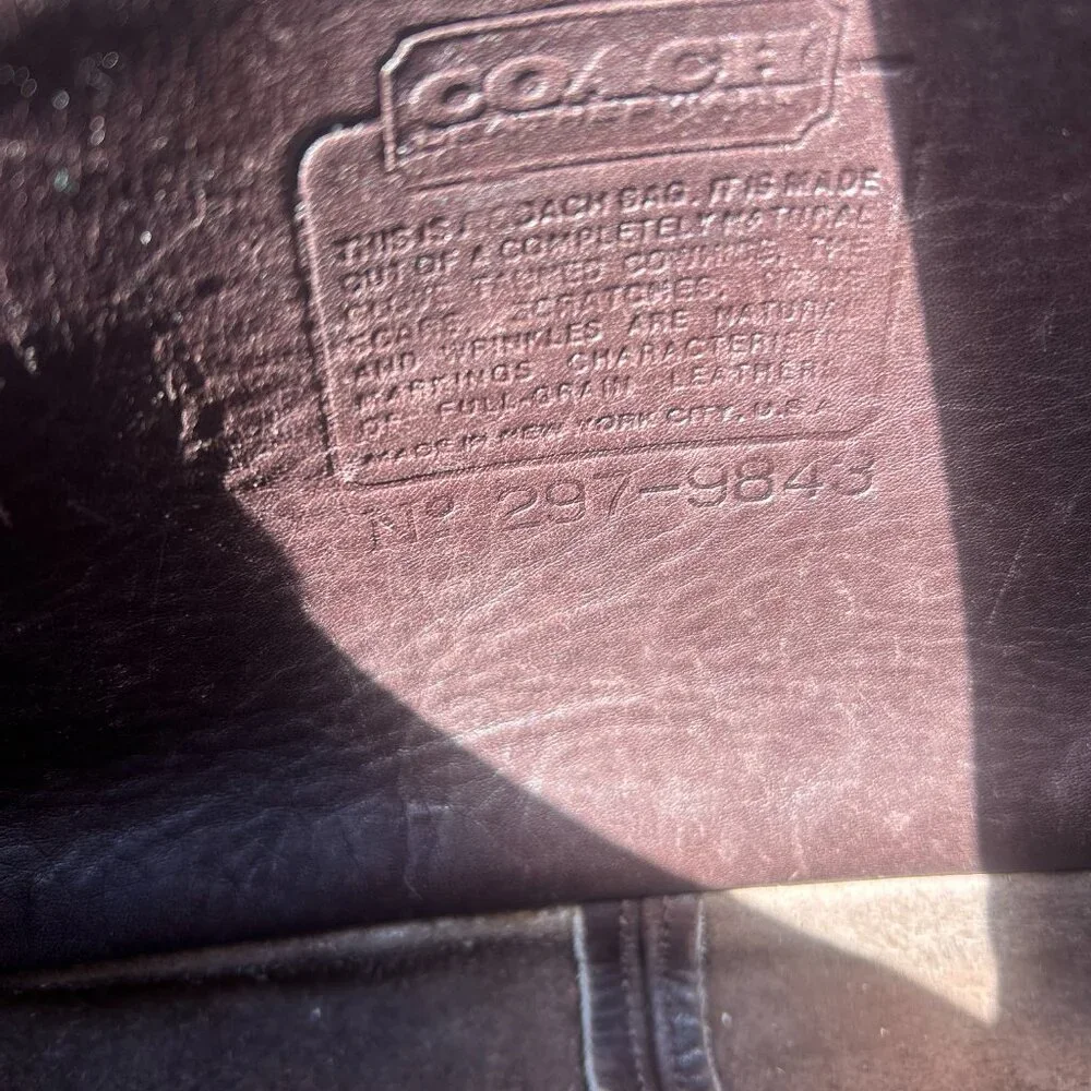 COACH Vintage crossbody city bag Mahogany - Picture 5 of 6